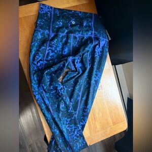Lululemon Leggings - Blue & Green Camouflage Print